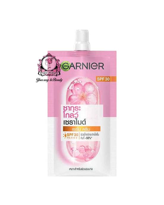 8992304033919 GARNIER SAKURA SERUM CREAM SACHET - Image 1