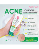 CATHY DOLL ACNE SOLUTION SERUM FOAM CLEANSER - Image 2