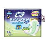 SOFY COOLING FRESH NATURAL 29 CM 4 PCS