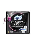 SOFY — Charcoal Fresh Sanitary Napkin with Wings 23cm 4pcs