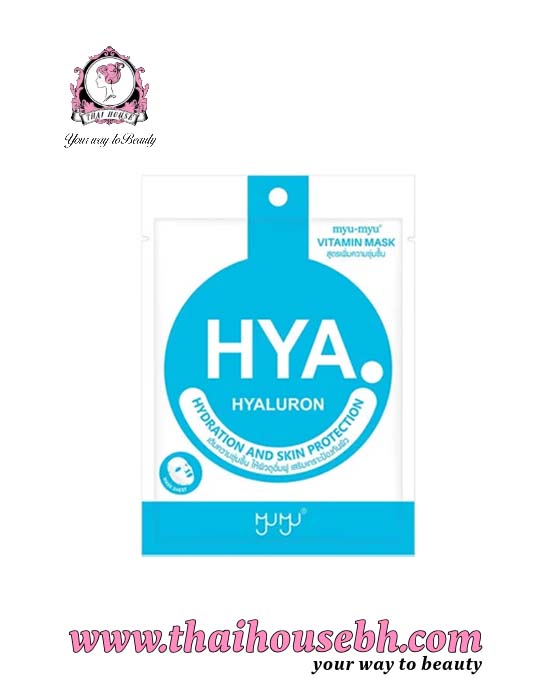 8856100000257 myu-myu HYA Hyaluron Vitamin Mask Sheet 22g - Image 1