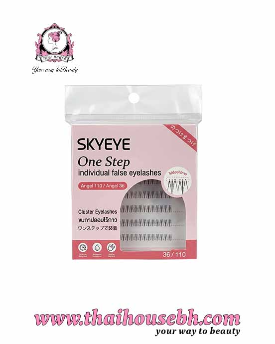 8857129325017 SKYEYE One Step Self-Adhesive False Eyelashes SK05 Angel – 36 Clusters - Image 1