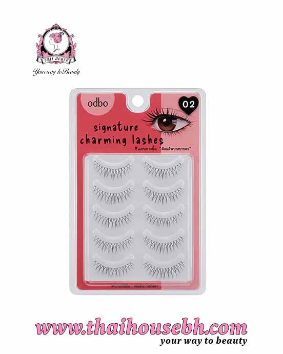 8858910629499 ODBO Signature Charming Lashes 02 – Natural False Eyelashes 5 Pairs - Image 1