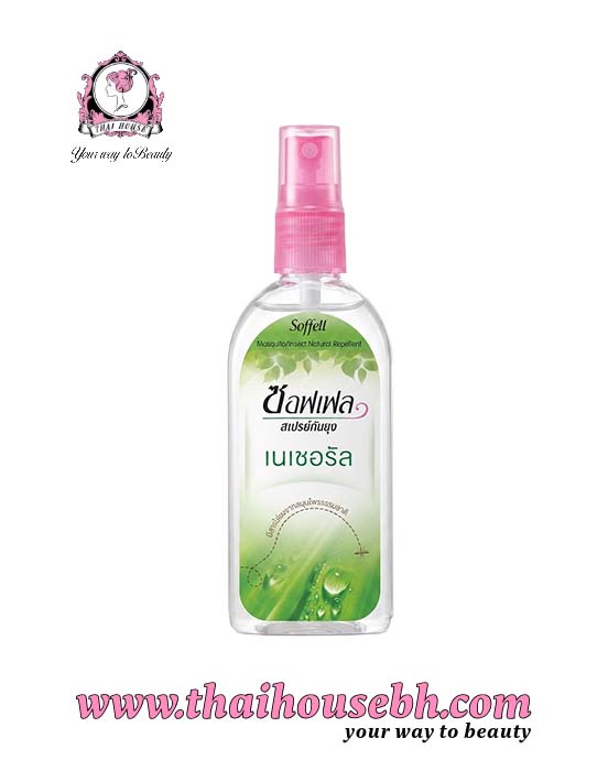 8992772065207 Soffell Natural Mosquito Repellent Spray 80ml - Image 1