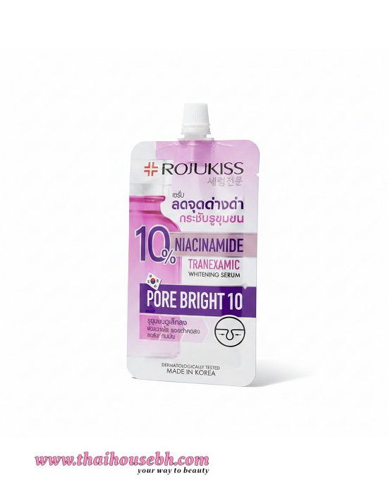 gallery-8809800468872-rojukiss-pore-bright-10-niacinamide-tranexamic-whitening-serum-8ml-01-5eb3e8f7 ROJUKISS PORE BRIGHT 10 NIACINAMIDE TRANEXAMIC WHITENING SERUM - Image 1